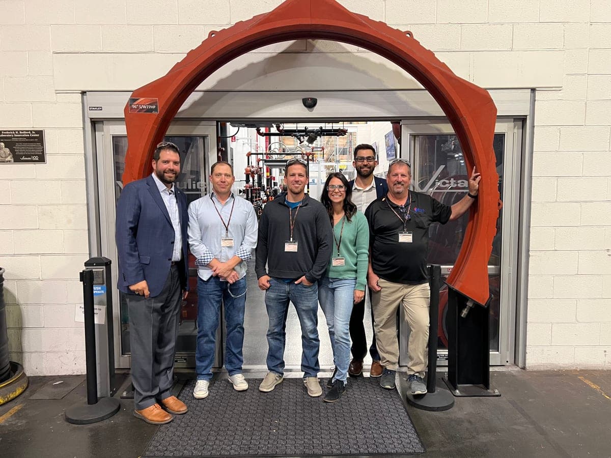 The Myers AFP team at the Victaulic fire protection manufacturing facility